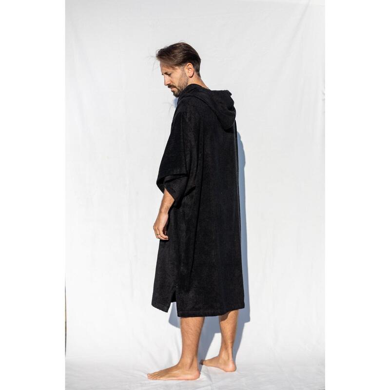 Pacifique Sud | Poncho Surf | Preto | Com Mangas