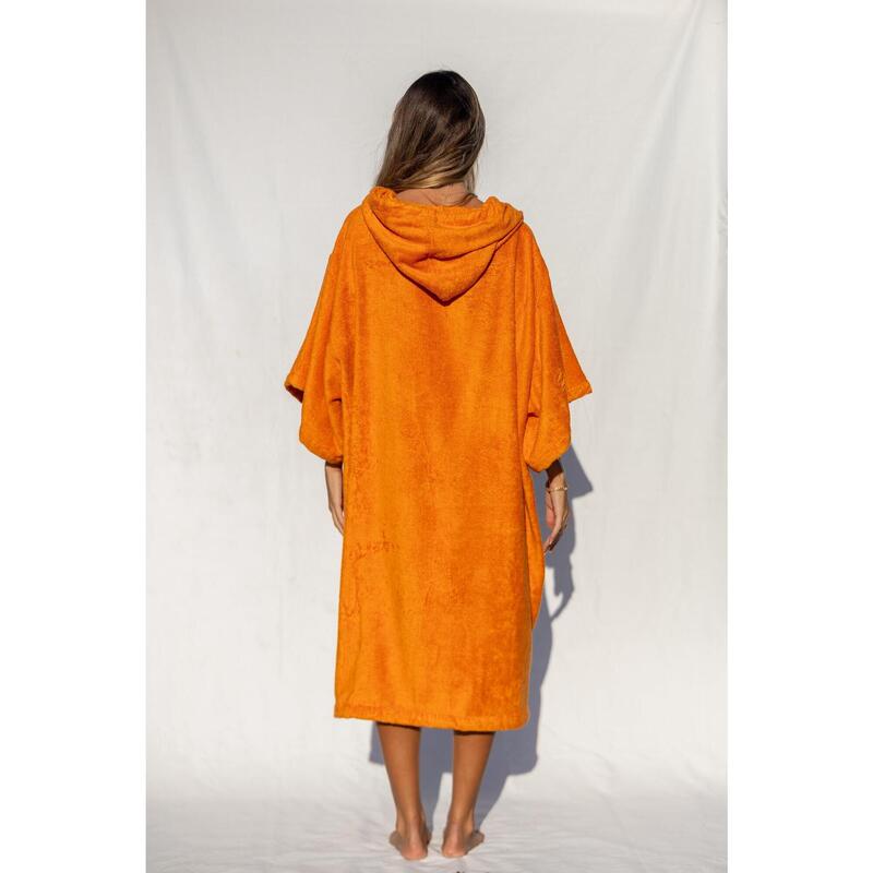 Pacifique Sud | Poncho Surf | Orange | Mit Ärmeln