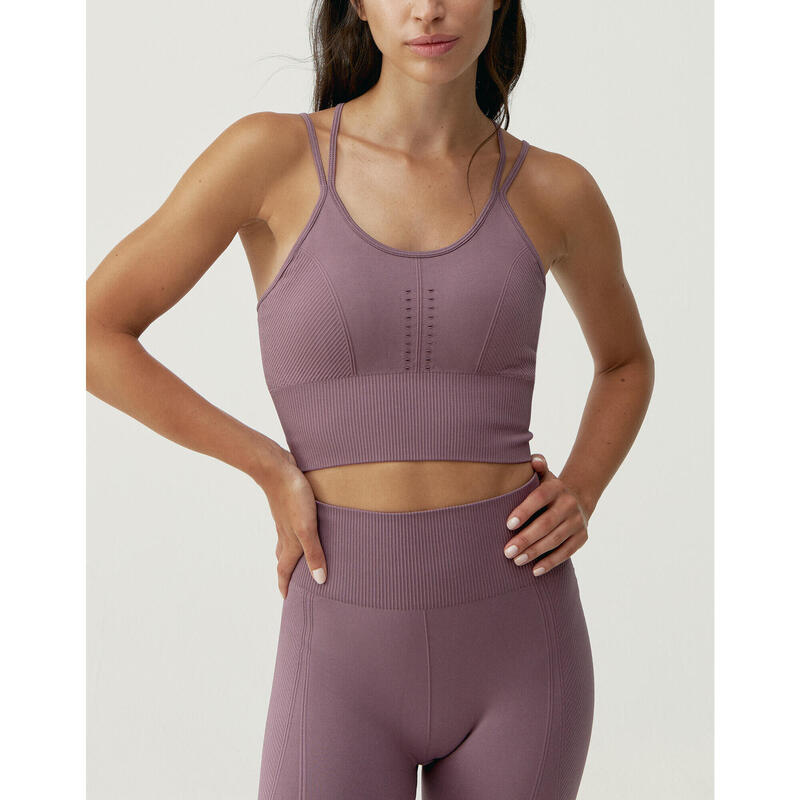 India Born Living Yoga - Reggiseno sportivo a sostegno medio da donna India Born Living Yoga - Reggiseno sportivo a sostegno medio da donna