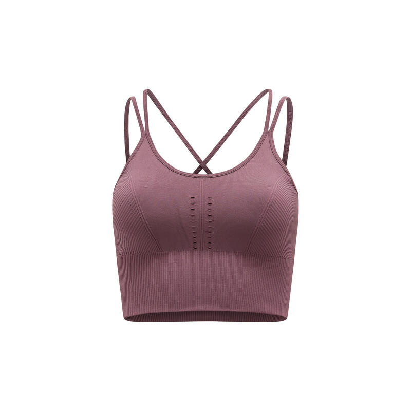 India Born Living Yoga - Reggiseno sportivo a sostegno medio da donna