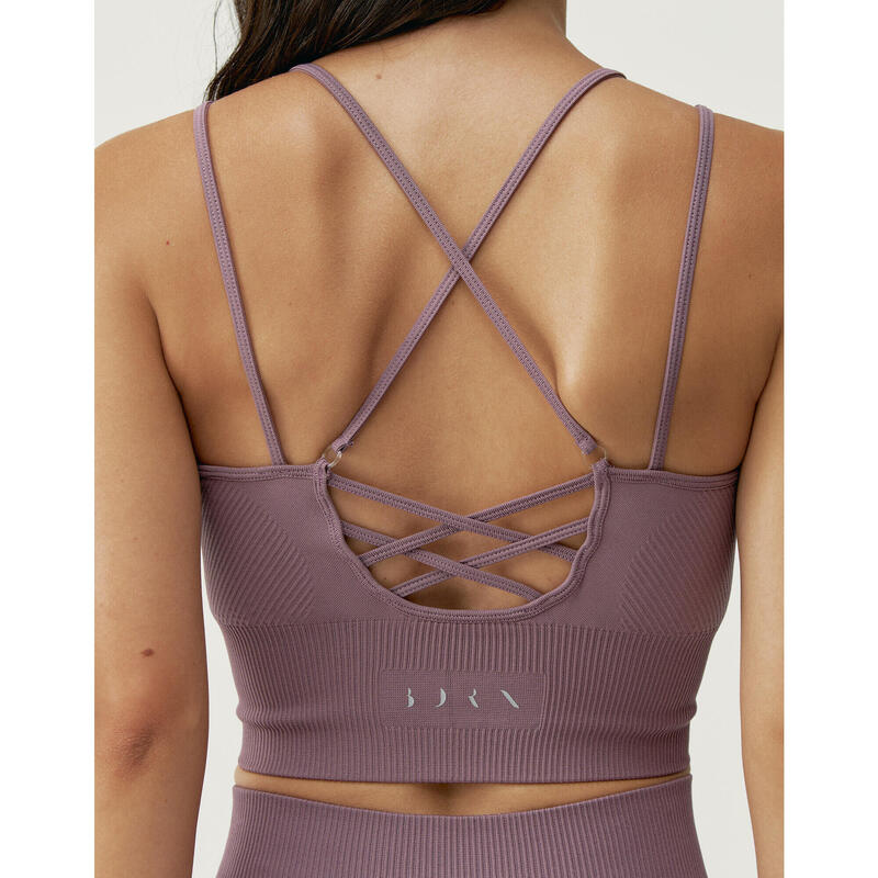 Soutien-gorge de sport à maintien moyen India Born Living Yoga pour femme