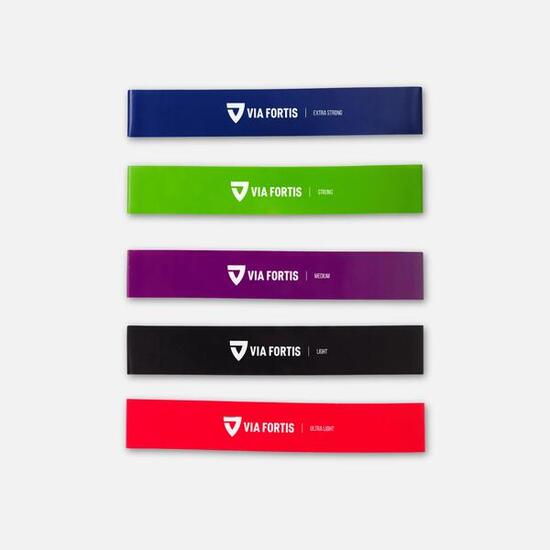 5 Bande elastiche per muscolazione fitness palestra calisthenics stretching