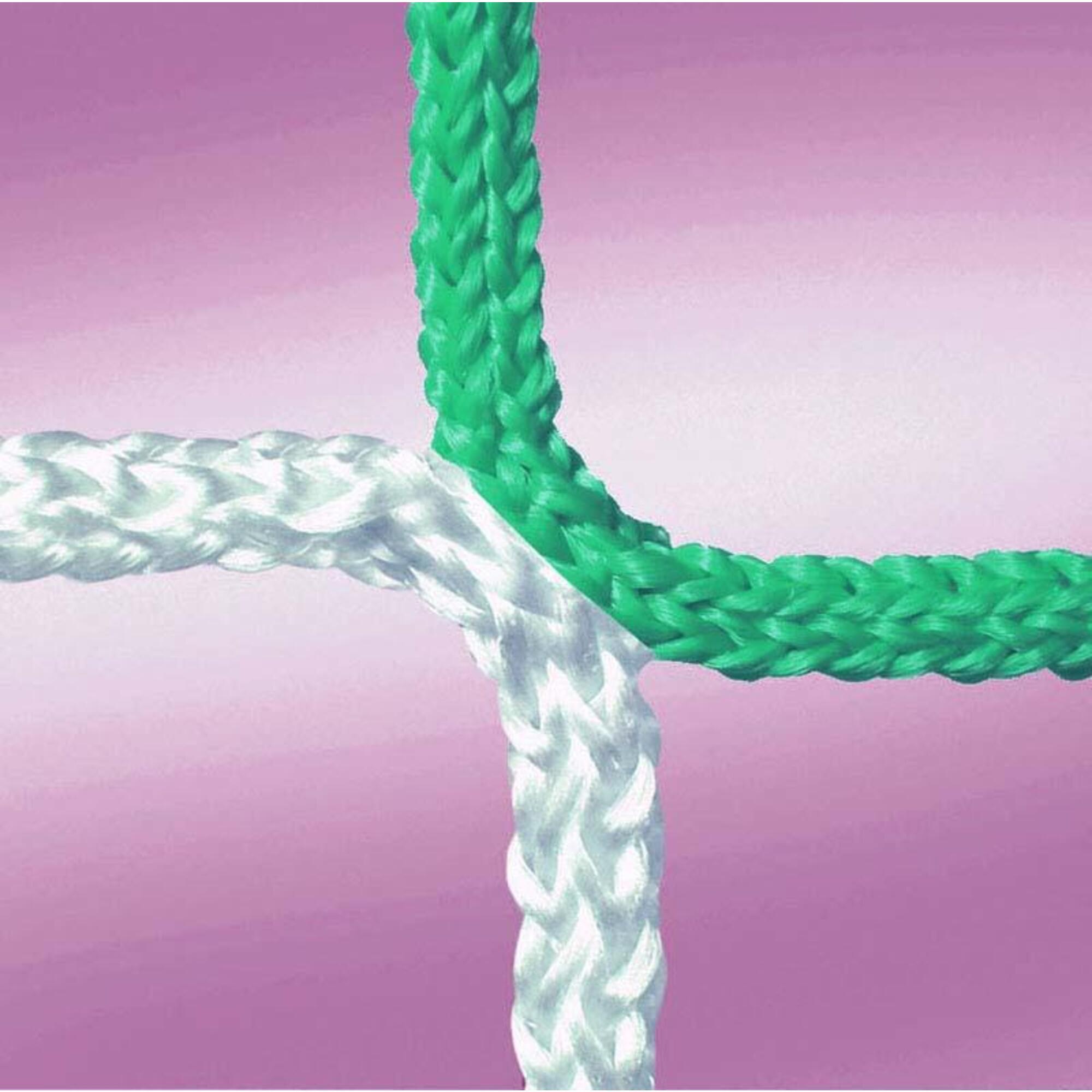 1 Paar Erwachsenetornetze für Prof. – 4mm Maschenweite 120mm, Farbe: Grün/Weiss
