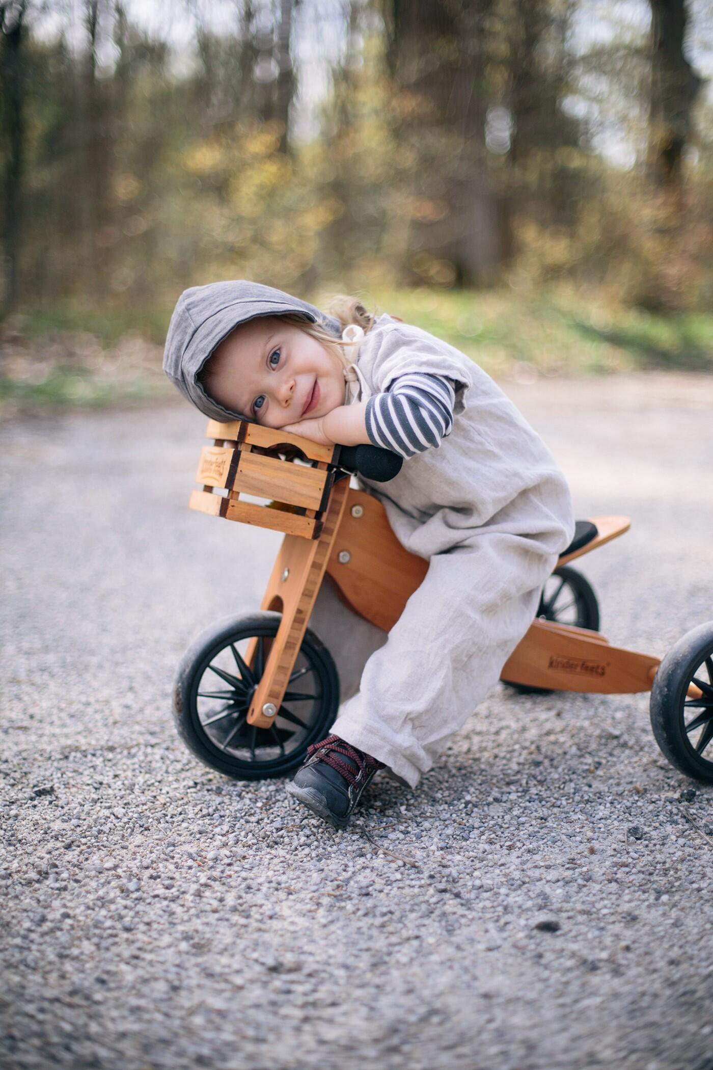Kinderfeets Vélo d'équilibre en bois 2-en-1 et tricycle à partir de 1 an Tiny To 5/7
