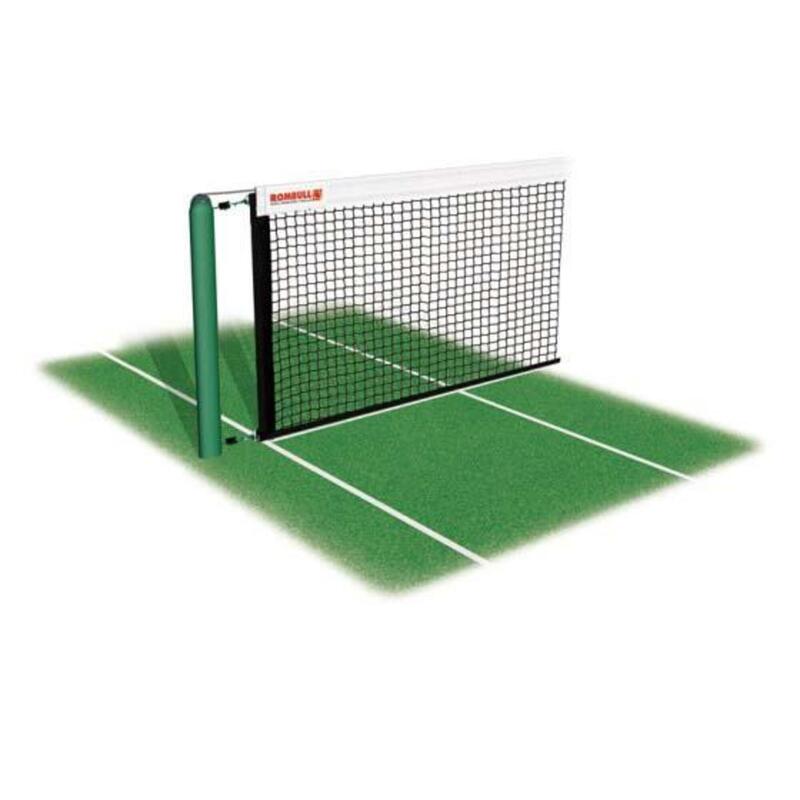 Rede de ténis de torneio com fita de PVC Cor: PRETO