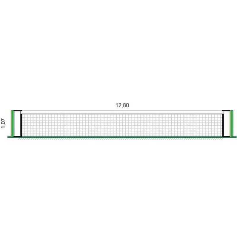 Tennistoernooinet met PVC-tape