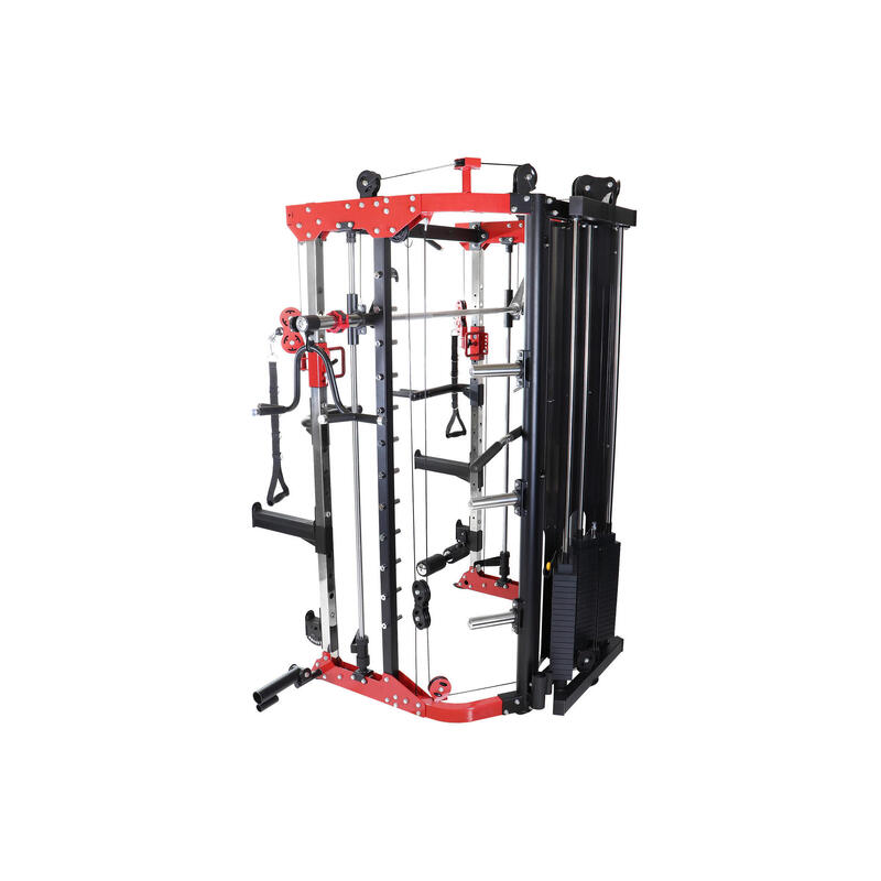 POWER RACK MULTIPOSTES CHARGES GUIDÉES | DIAM 50MM | MUSCULATION | SMITH MACHINE