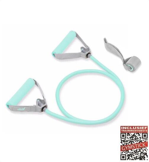 Gymstick Vivid Tube Trainer élastique 140 cm bleu résist. moyenne