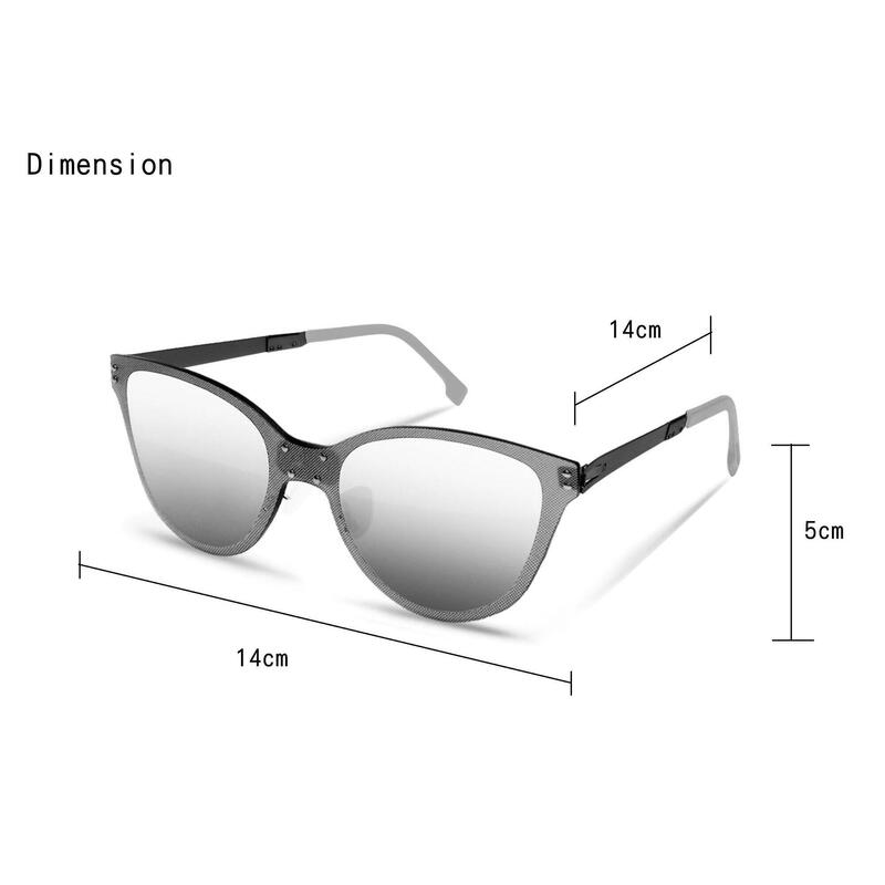 FLOAT O005 Adult Unisex Folding Sunglasses - Matte Black / Silver Mirror