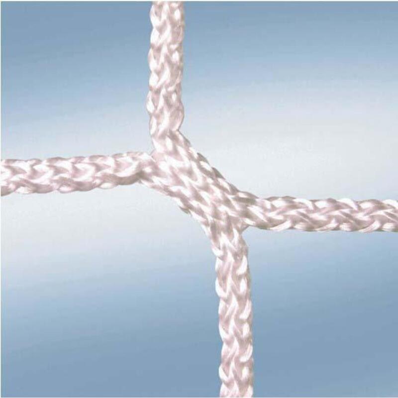 1 Paar Erwachsenetornetze für Profispiel – 3mm Maschenweite 120mm, Farbe: Weiss