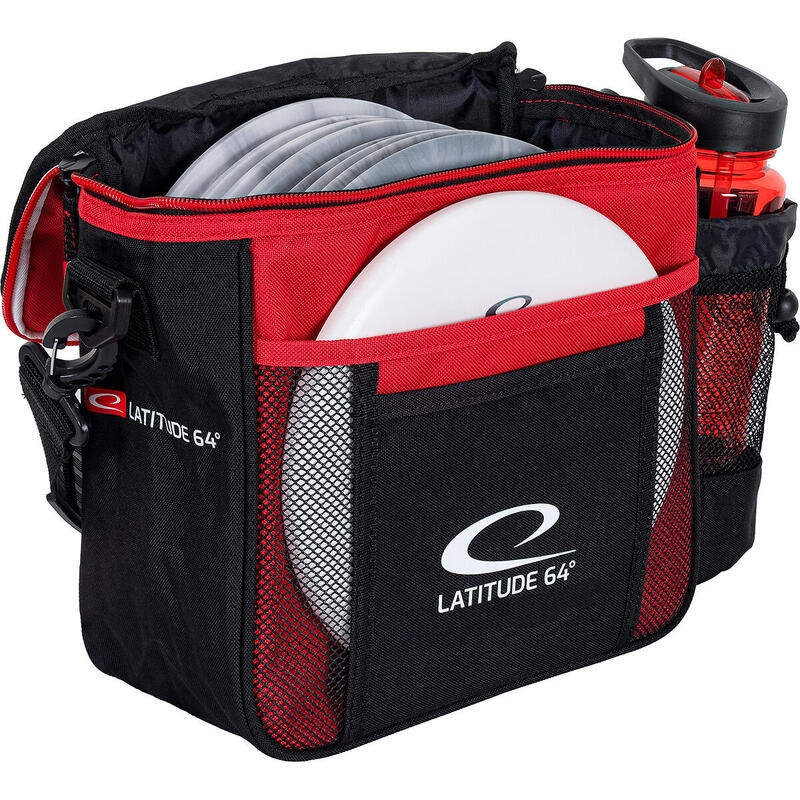 Latitude 64° Slim Shoulder Bag, Rot-Schwarz