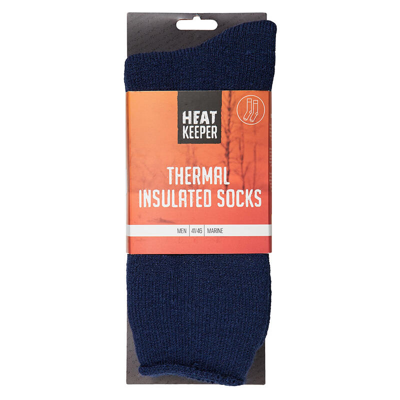 Heatkeeper - Chaussettes thermo homme - 41/46 - Marine Bleu- 1 paire -