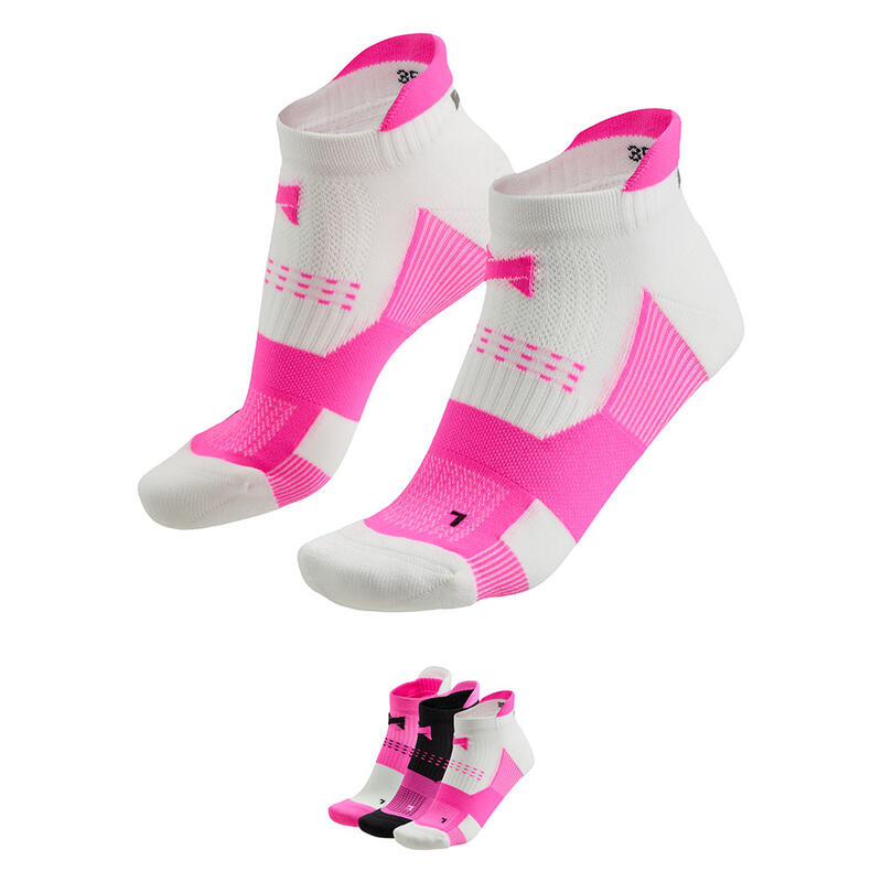 Xtreme – Fitness-Sneakersocken – Unisex – Multi Pink – 35/38 – 3 Paar –