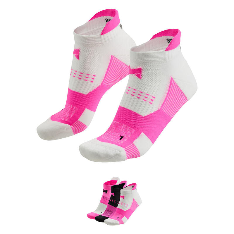 Xtreme – Fitness-Sneakersocken – Unisex – Multi Pink – 39/42 – 3 Paar –