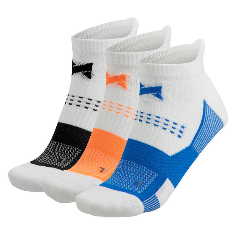 Xtreme – Fitness-Sneakersocken – Unisex – Multi weiß – 39/42 – 3 Paar –