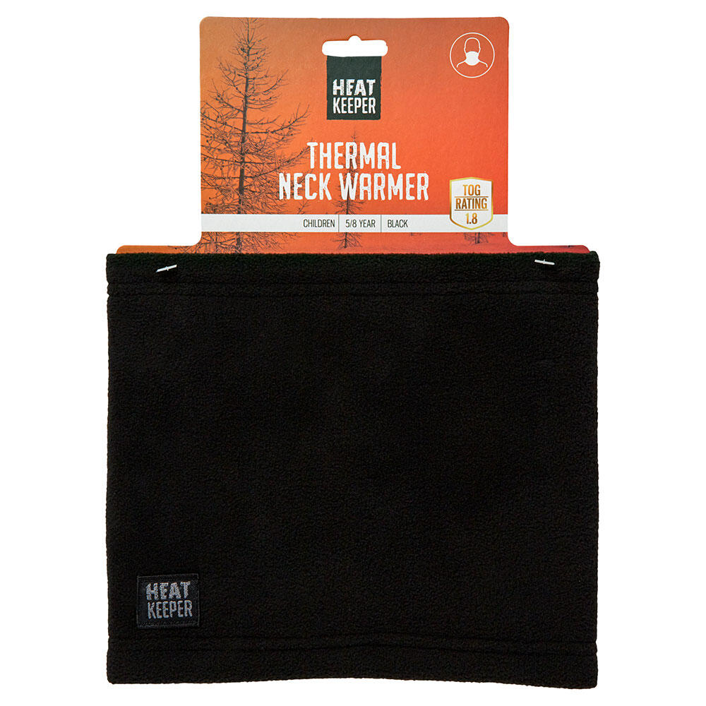 Fleece nekwarmer kinderen - Zwart - 1-Pak - Nekwarmer fleece 5/6
