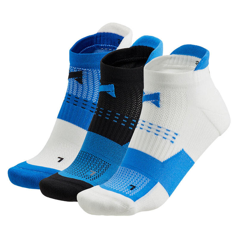 Xtreme – Fitness-Sneakersocken – Unisex – Multi-Blau – 35/38 – 3 Paar –
