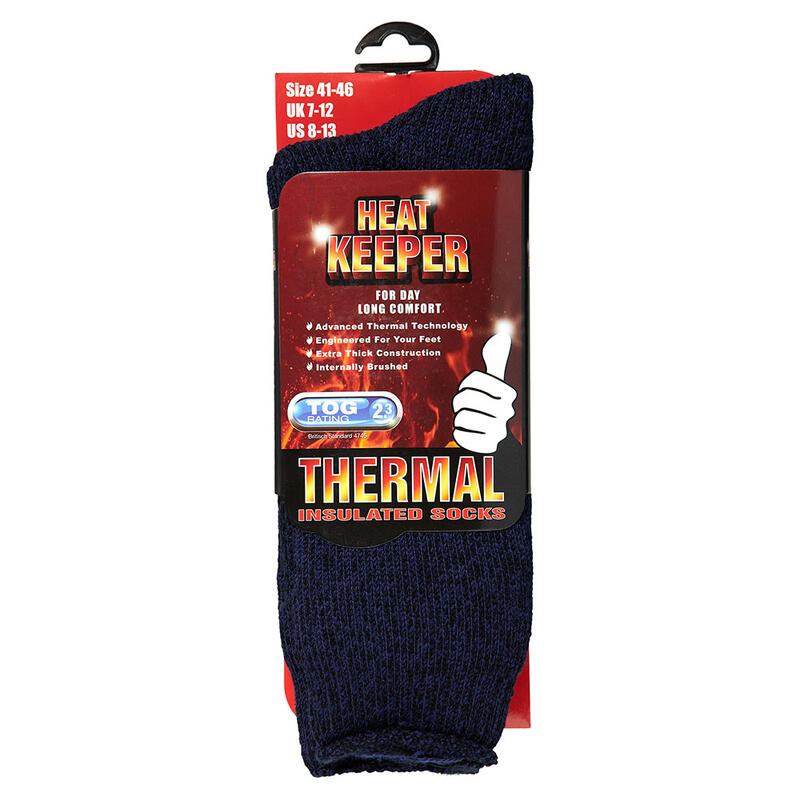 Heat Keeper chaussettes thermiques hommes bleu foncé 2-PACK