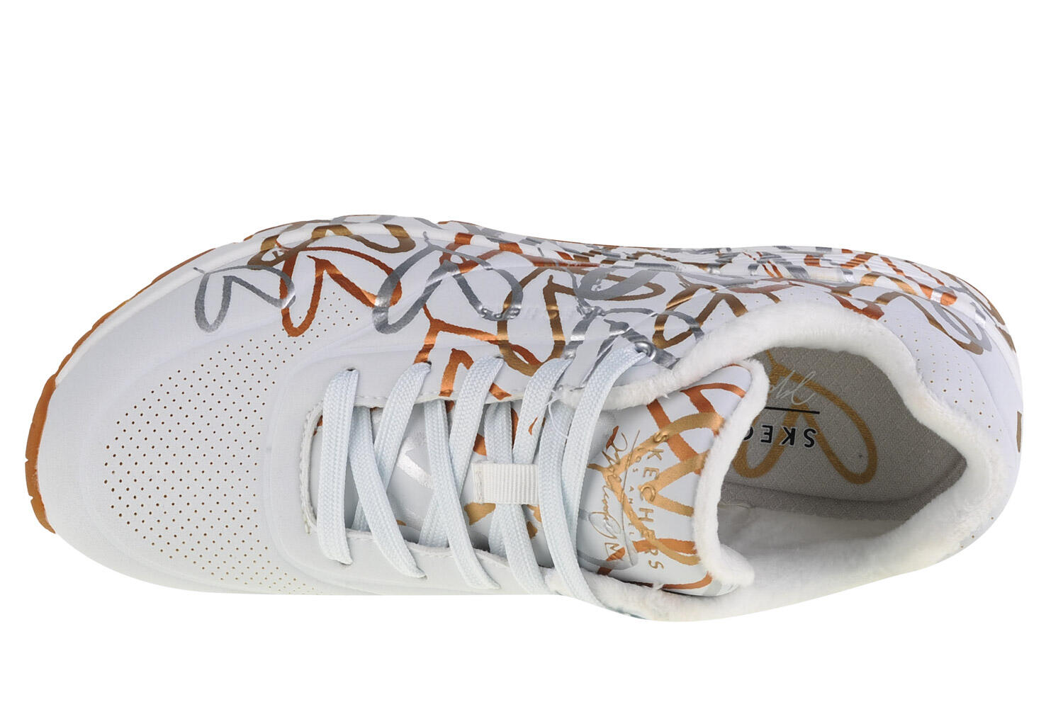 Scarpa universali donna Skechers Uno Metalic Love 3/5
