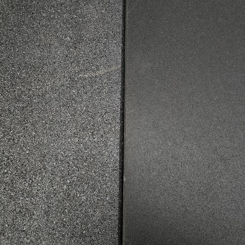 Suelo de gimnasio. Loseta de caucho (C1). 1 x 1 x 20mm (Negro)