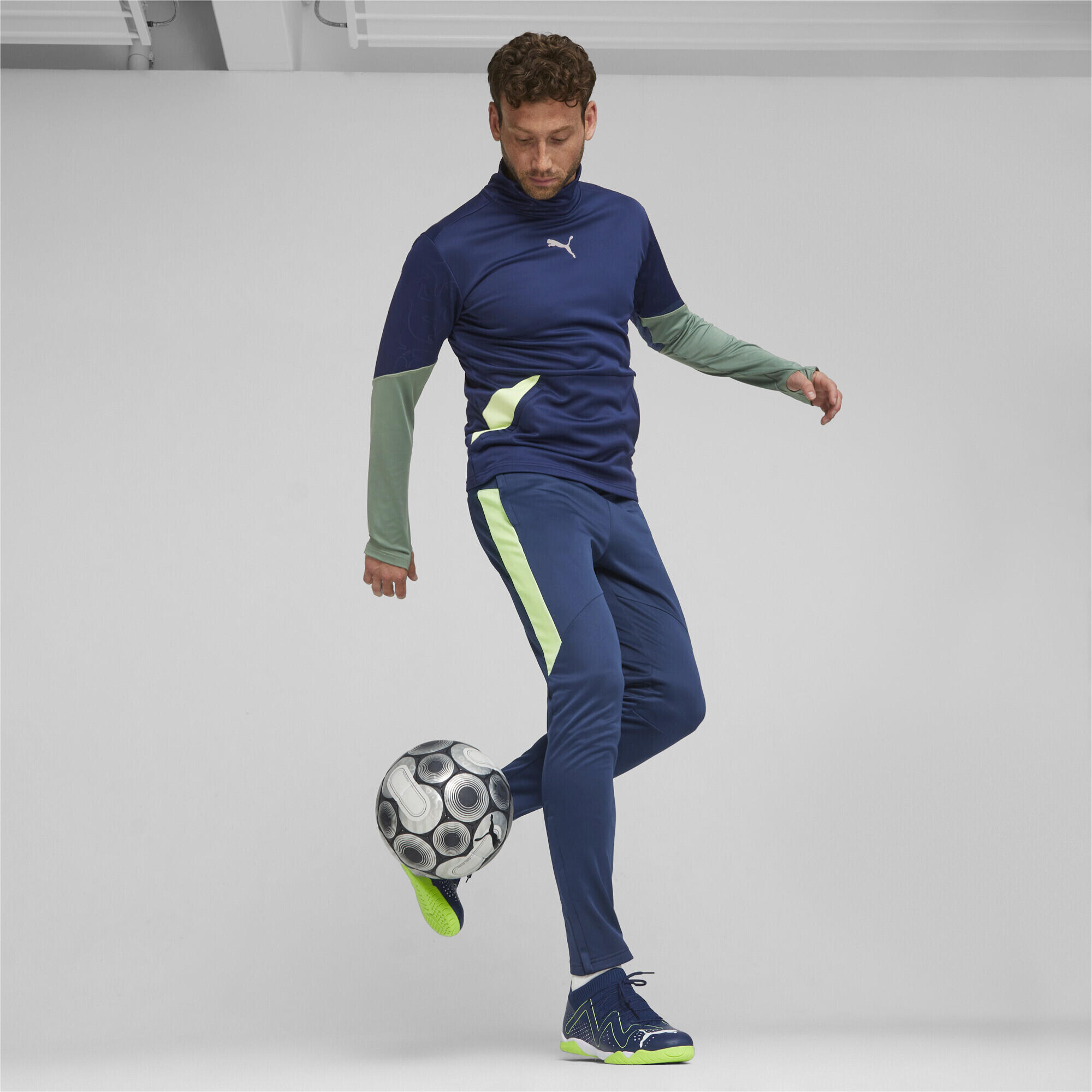 Scarpe da calcio FUTURE MATCH IT da uomo PUMA Persian Blue White Pro Green 3/7