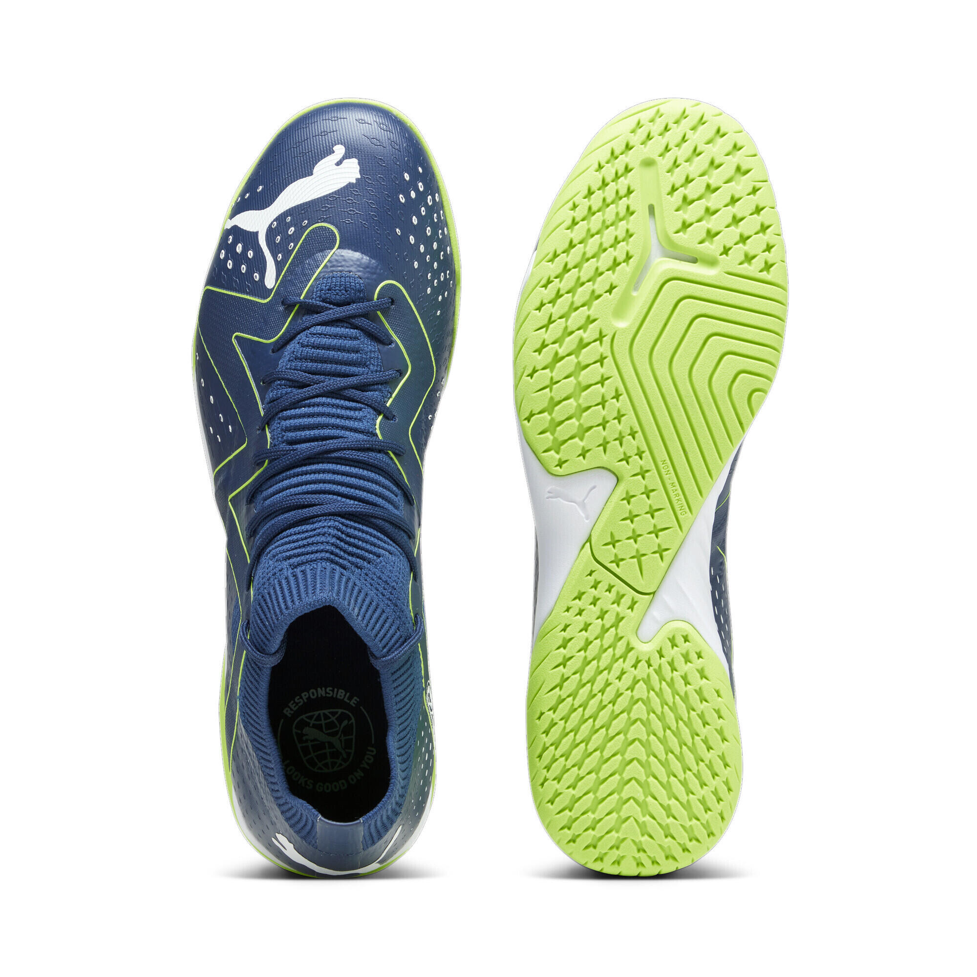 Scarpe da calcio FUTURE MATCH IT da uomo PUMA Persian Blue White Pro Green 6/7