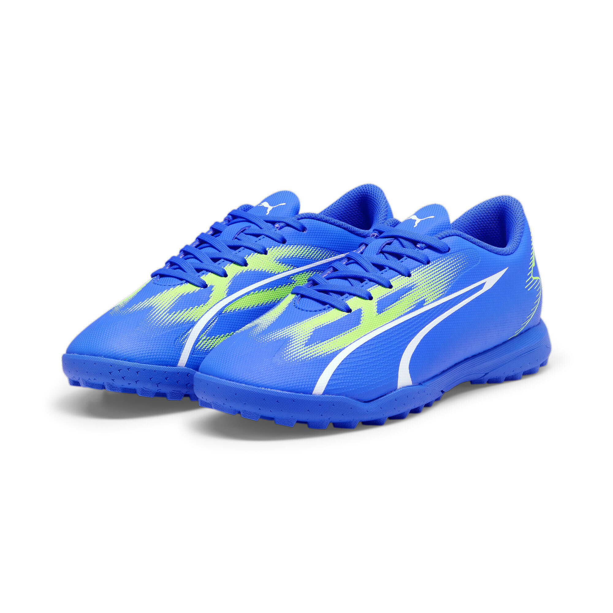 PUMA Scarpe da calcio ULTRA PLAY TT da ragazzi PUMA Ultra Blue White Pro Green