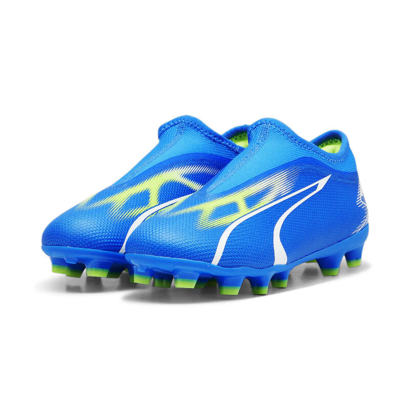 Botas de fútbol Niños ULTRA MATCH LL FG/AG PUMA Ultra Blue White Pro Green