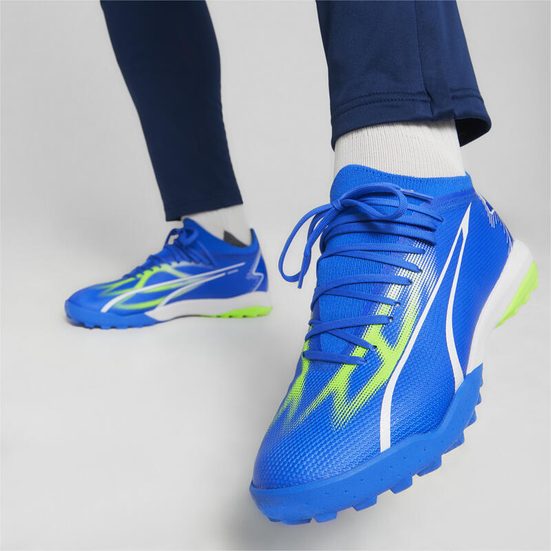 ULTRA MATCH TT voetbalschoenen voor heren PUMA Ultra Blue White Pro Green