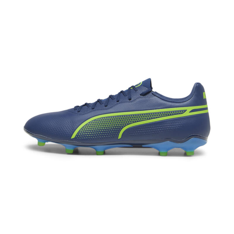 KING PRO FG/AG Fußballschuhe Erwachsene PUMA Persian Blue Pro Green Ultra