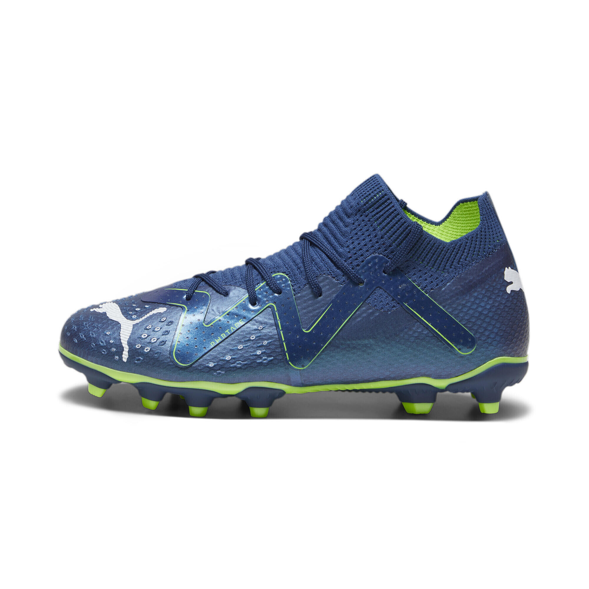 Scarpe da calcio FUTURE PRO FG/AG da ragazzi PUMA Persian Blue White Pro Green 3/6