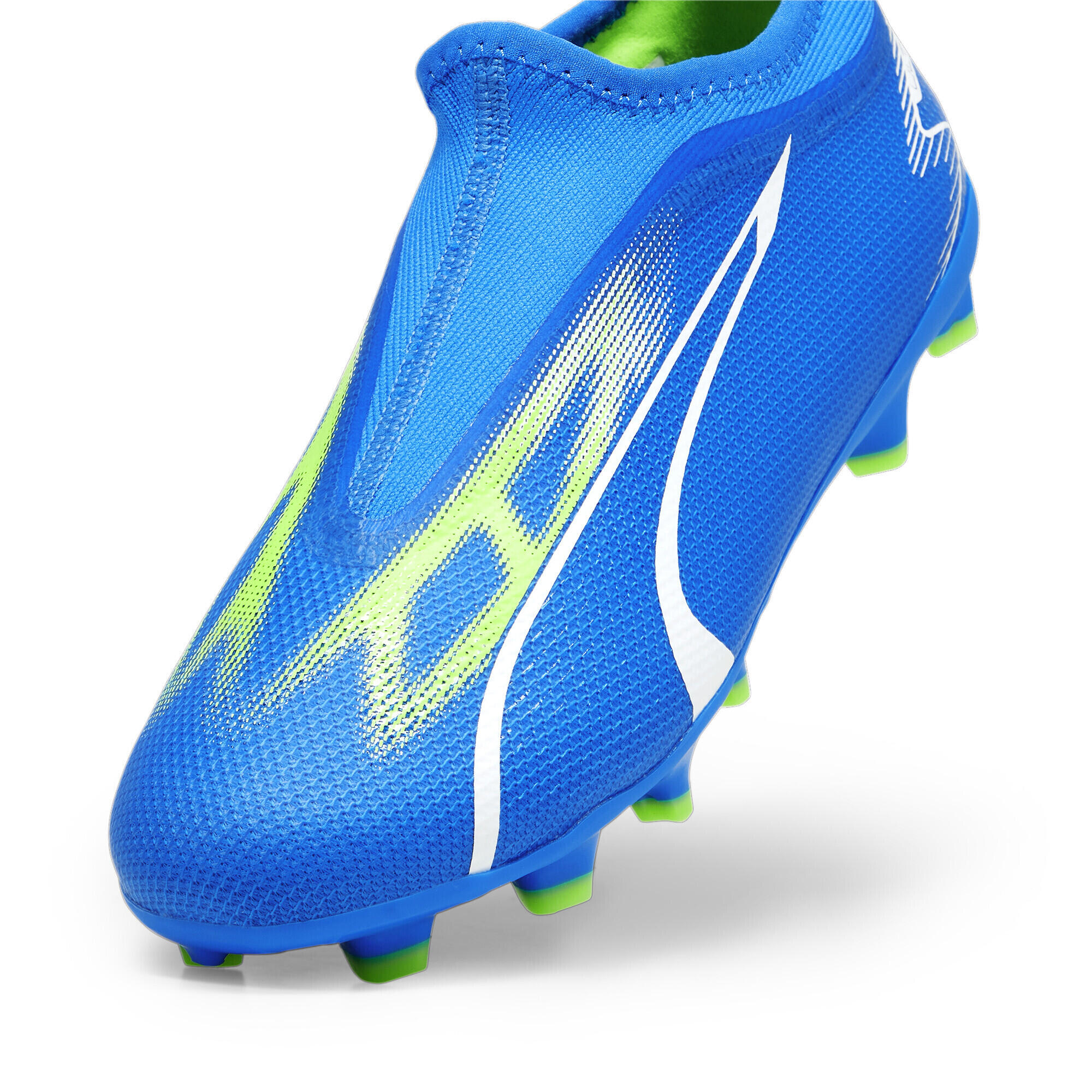 Botas de fútbol Niños ULTRA MATCH LL FG/AG PUMA Ultra Blue White Pro Green 6/6