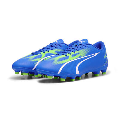 Scarpe da calcio ULTRA PLAY FG/AG da uomo PUMA White Black Fire Orchid Red