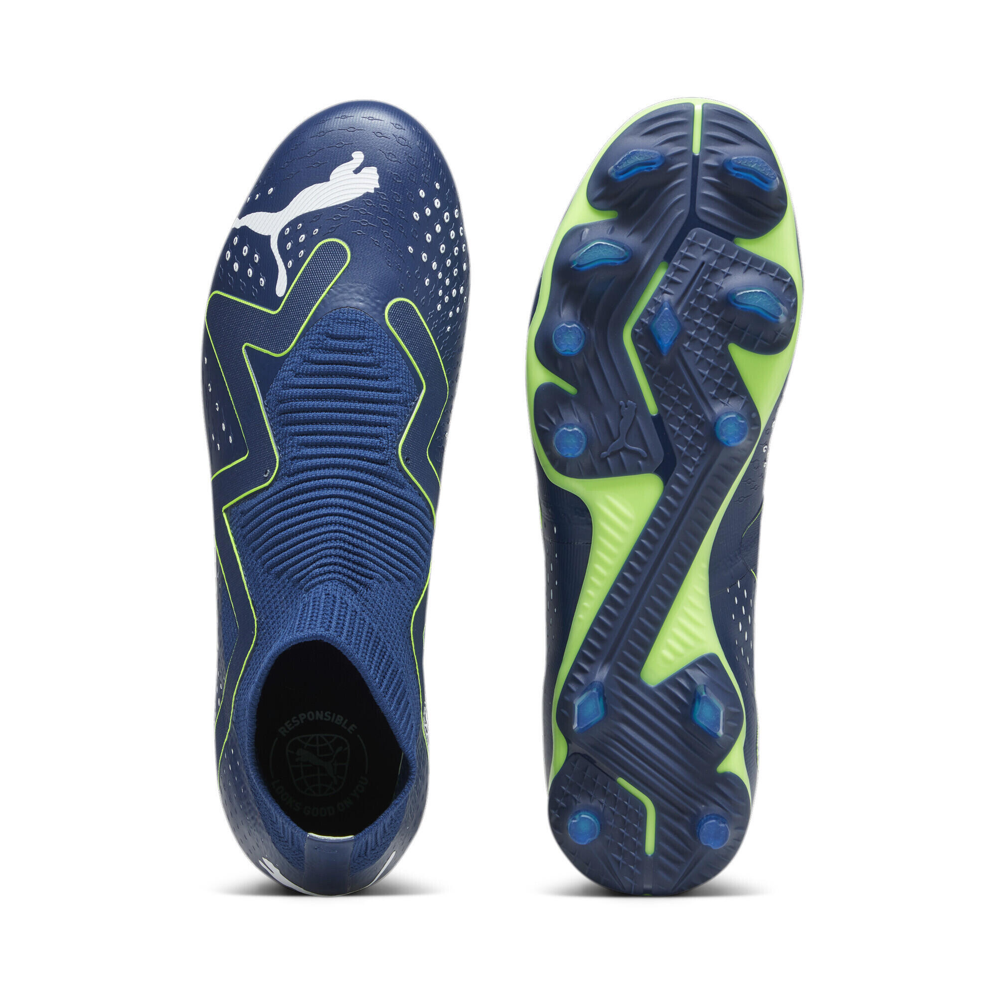 Botas de fútbol FUTURE MATCH+ LL FG/AG Hombre PUMA Persian Blue White Pro Green 6/7