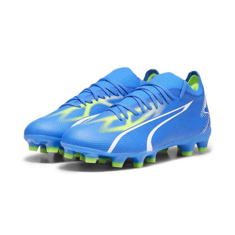 Scarpe da calcio ULTRA MATCH FG/AG da donna PUMA Ultra Blue White Pro Green