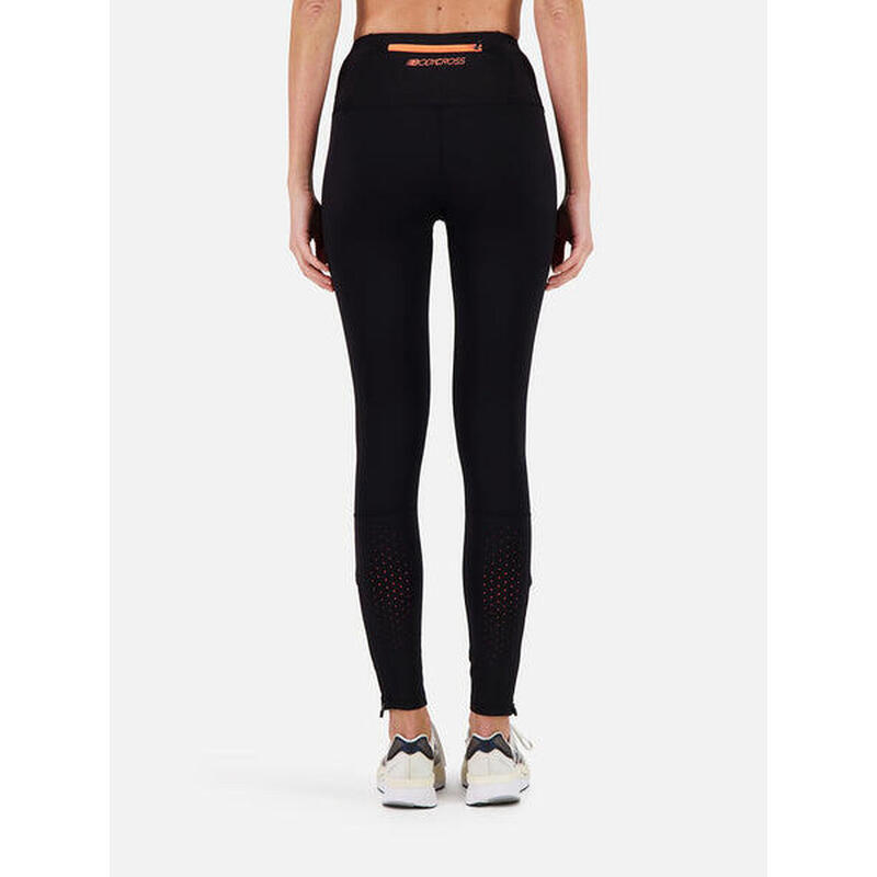 Legging de running zippé Aelis – Noir – Femme