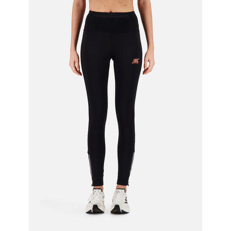 Legging de running zippé Aelis – Noir – Femme