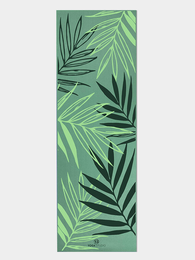 The Yoga Studio Designed Mats 6mm - Sage Green Mat Paradise Palm 2/4