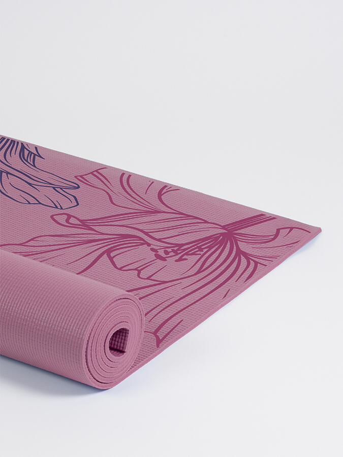 The Yoga Studio Designed Mats 6mm - Dusty Pink Mat Lively Lilium 3/4