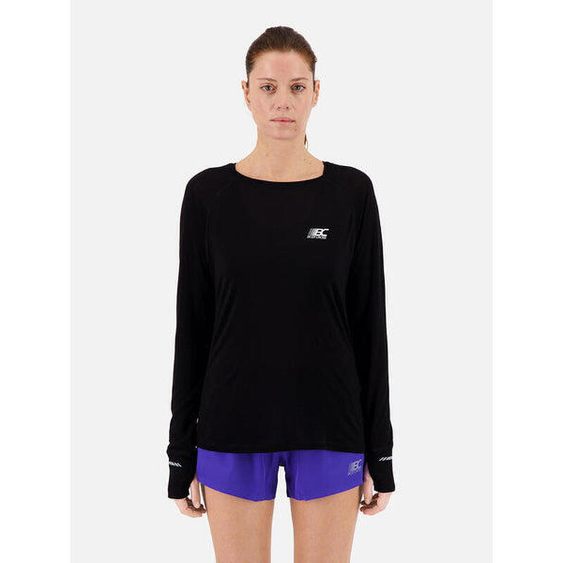T-shirt di lana INES Nero RK6077 T-shirt di lana INES Nero RK6077
