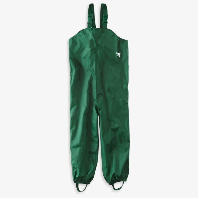 MUDDY PUDDLES Kids Green Waterproof Dungarees Recycled