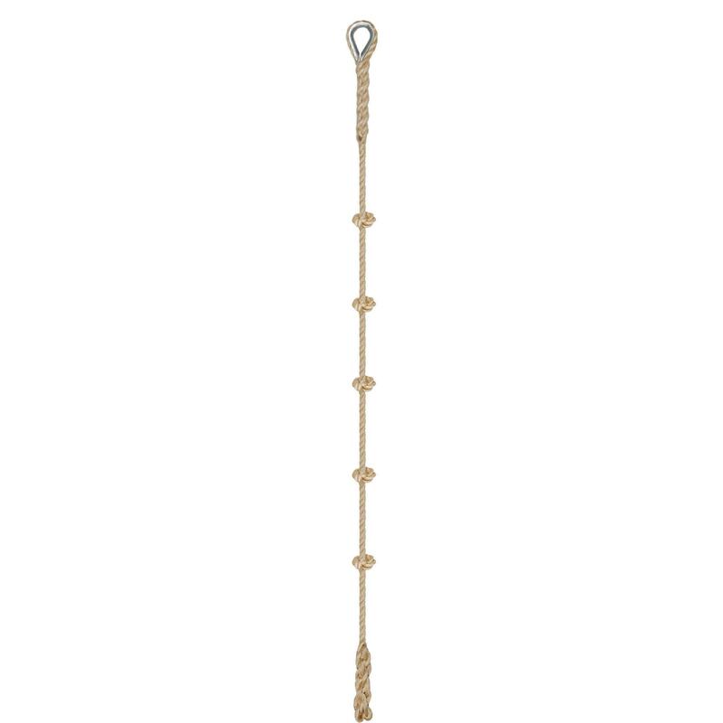 Corda da arrampicata con nodi beige, 5m