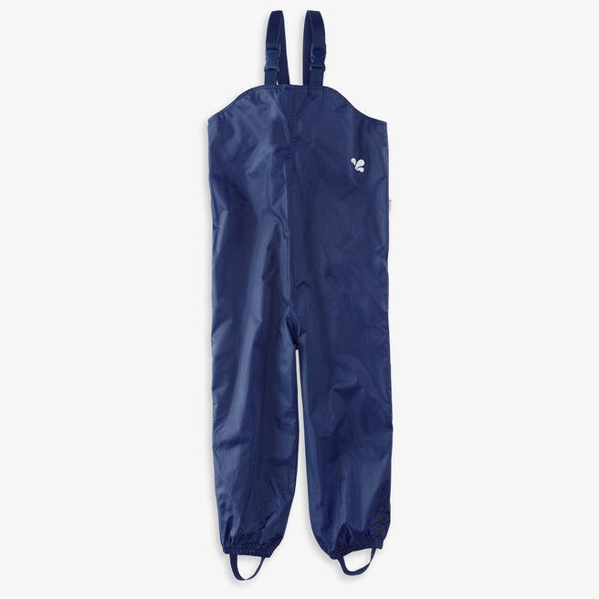 Kids Navy Blue Waterproof Dungarees Recycled 1/4