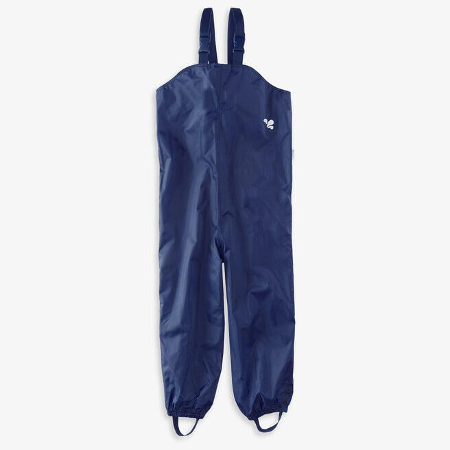 MUDDY PUDDLES Kids Navy Blue Waterproof Dungarees Recycled
