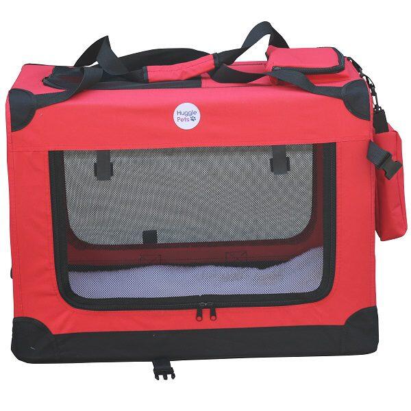 Hugglepets Fabric Crate - Small Red 1/3