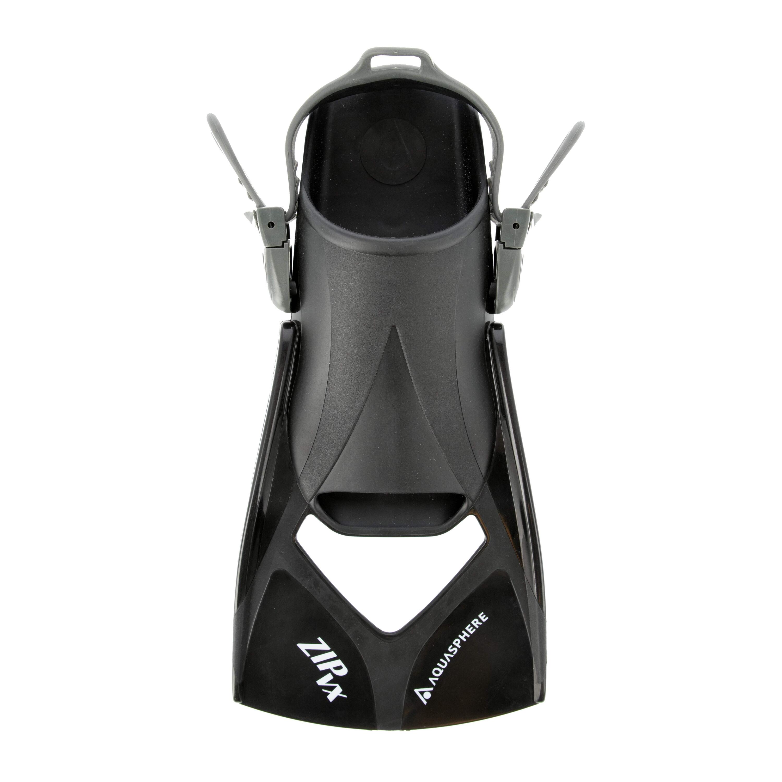 Pinne da allenamento Aquasphere Zip VX - Nere - Piccole 1/3