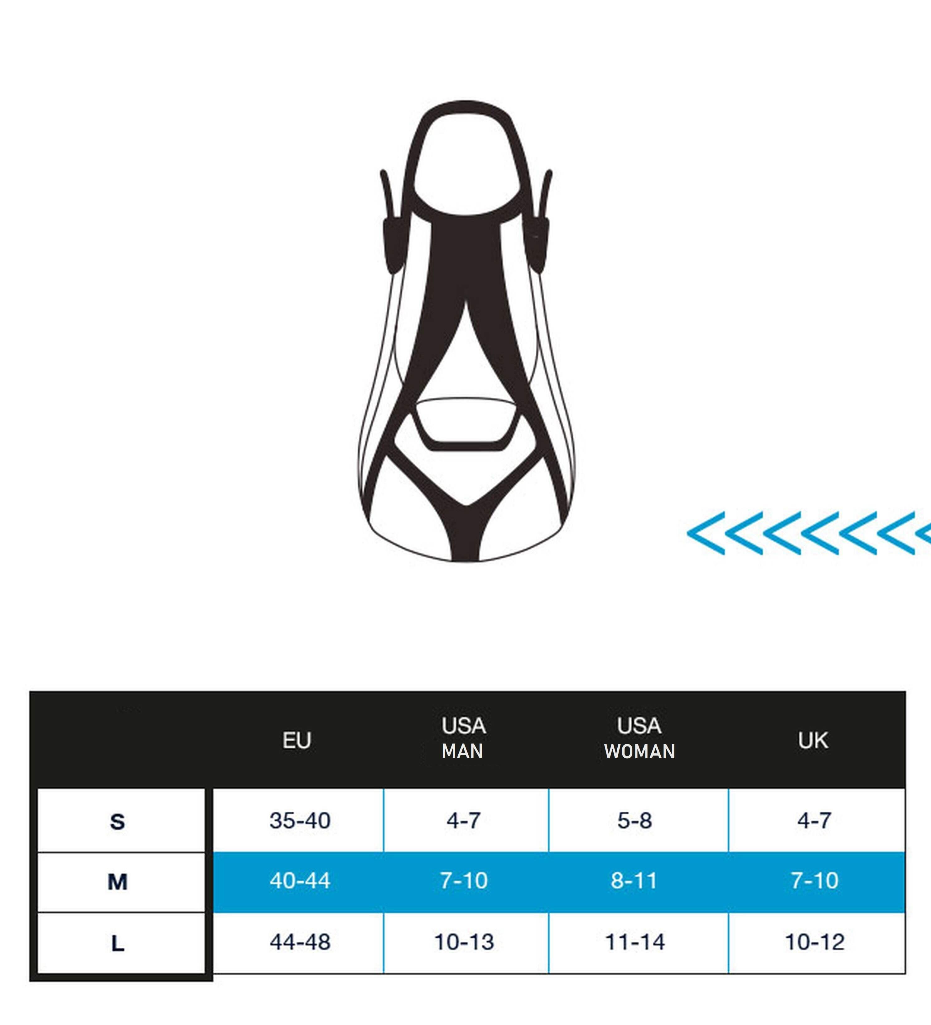 Pinne da allenamento Aquasphere Zip VX - Nere - Piccole 3/3
