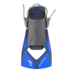 Palmes d'entraînement de natation Aquasphere Zip VX - Bleu / Noir - Grandes