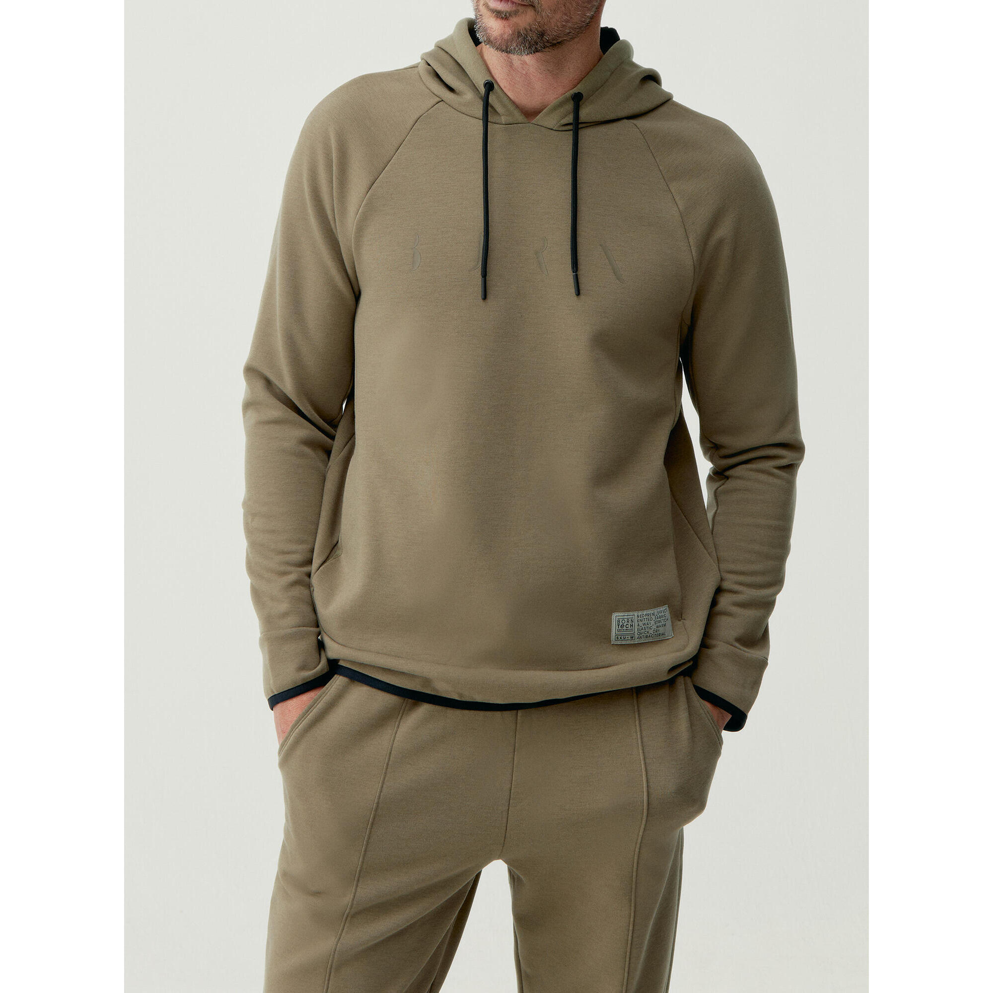 Born Living Yoga - Sweat-shirt Homme En Tissu Performant Avec Poche Roe Born Living Yoga - Sweat-shirt - Beige|kaki|marron - 40 M - Decathlon