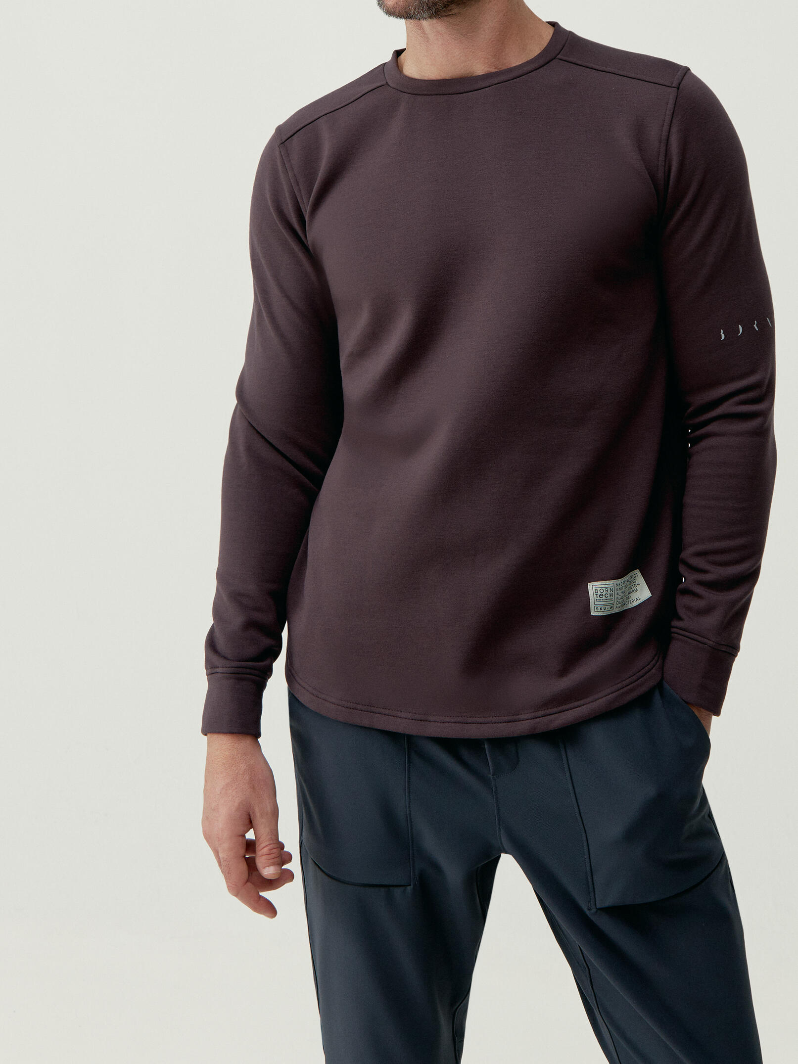 BORN LIVING YOGA Sudadera de hombre Born Living Yoga en tejido performance con bolsillo Erie